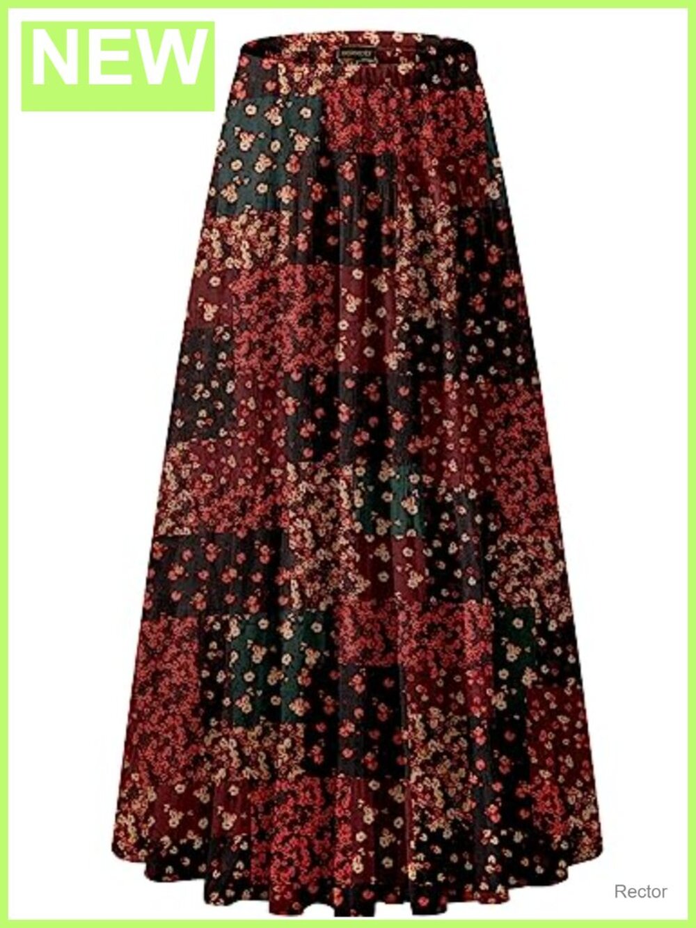 Chiffon High Waist Pleated A-Line Maxi Skirt